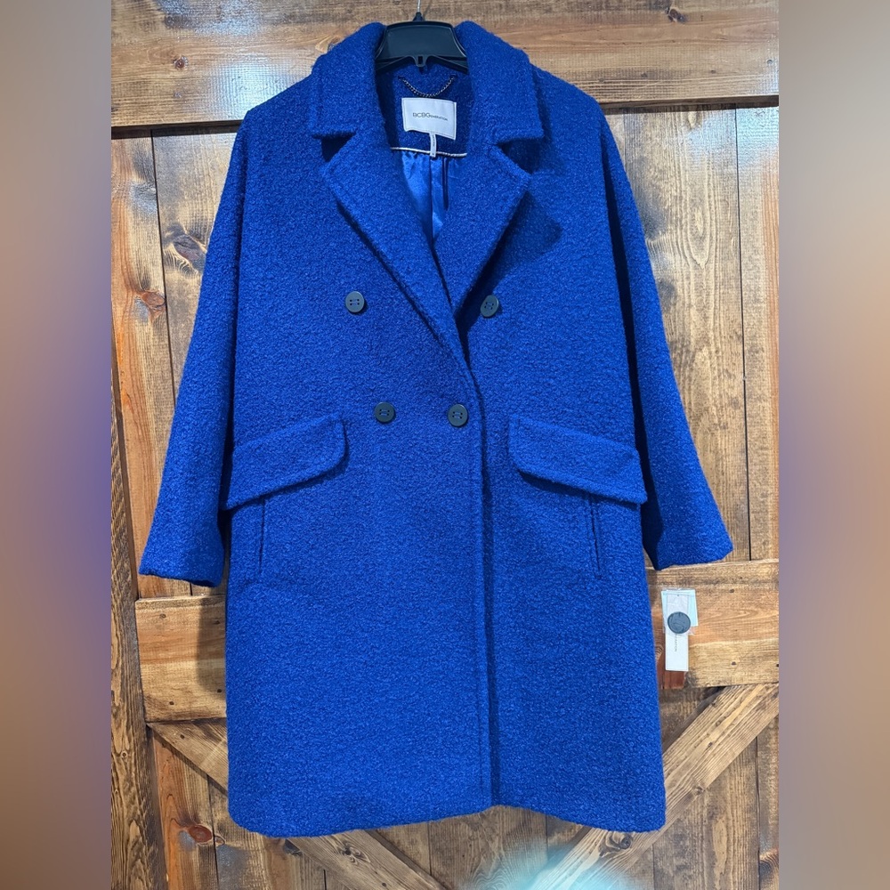 BGBGeneration Women's‎ Royal Blue Long Coat NEW Size 2X
